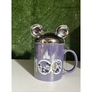 Disney Parks Mickey Mouse and Friends Disney 100 Mug with Silver lid